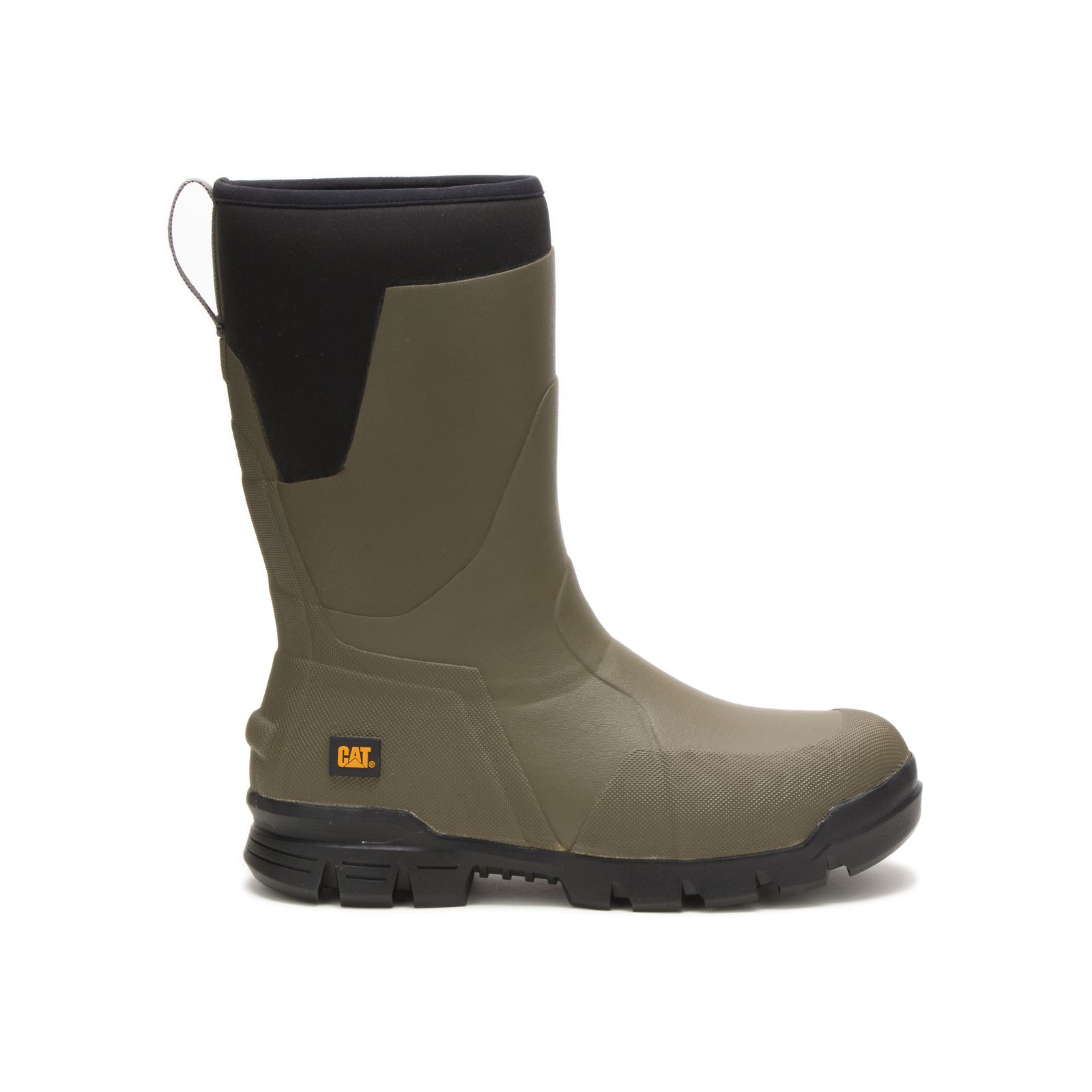 Caterpillar Stormers 11" - Mens Rubber Boots - Olive - NZ (932UJGWQB)